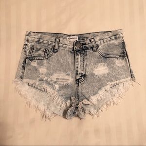 Glamorous Super High Rise Denim Shorts